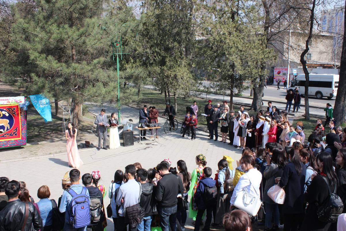 Teachers and students of the Adam University celebrated Nooruz