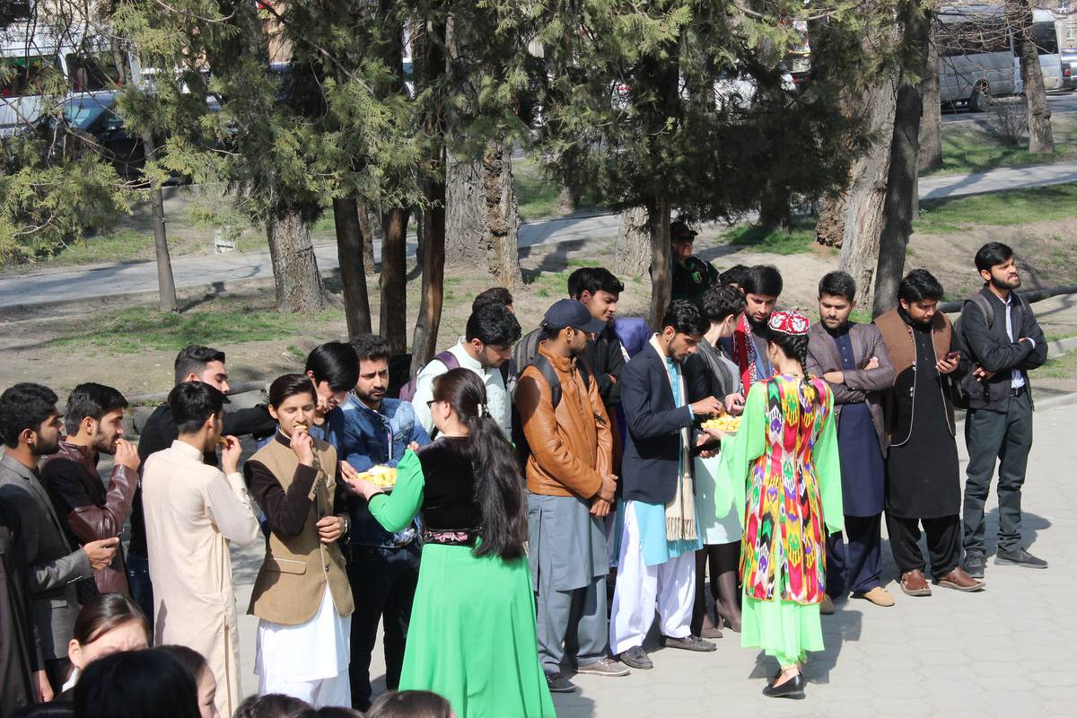 Teachers and students of the Adam University celebrated Nooruz