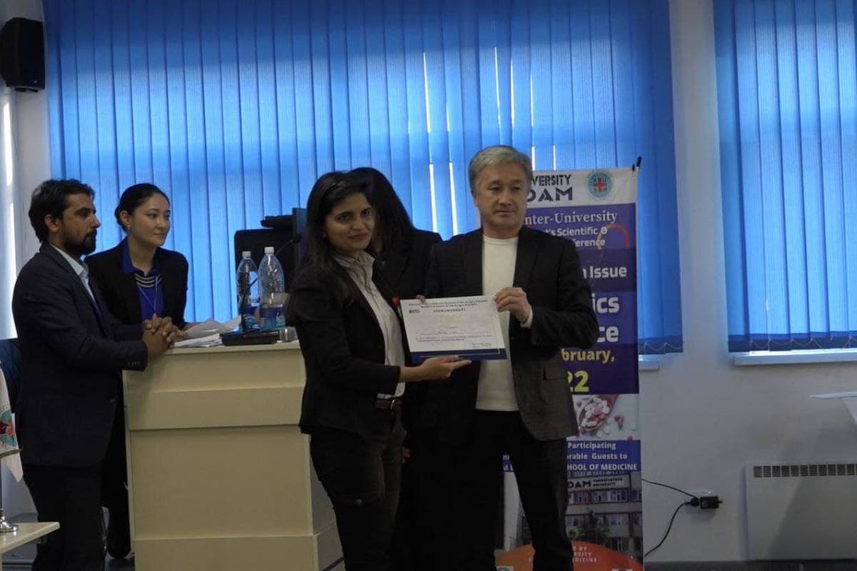 The Interuniversity Student Scientific and Practical Conference "Global Health Problems: Antibiotic Resistance" was attended by 9 universities from all over the Republic: AsMI, KRSU, ABC University, IMU, JASU, IUK, IUSM, Salymbekov University and Adam Uni